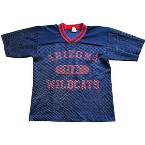Vintage Arizona Wildcats Mesh Jersey - Navy and Red Small Medium GTS